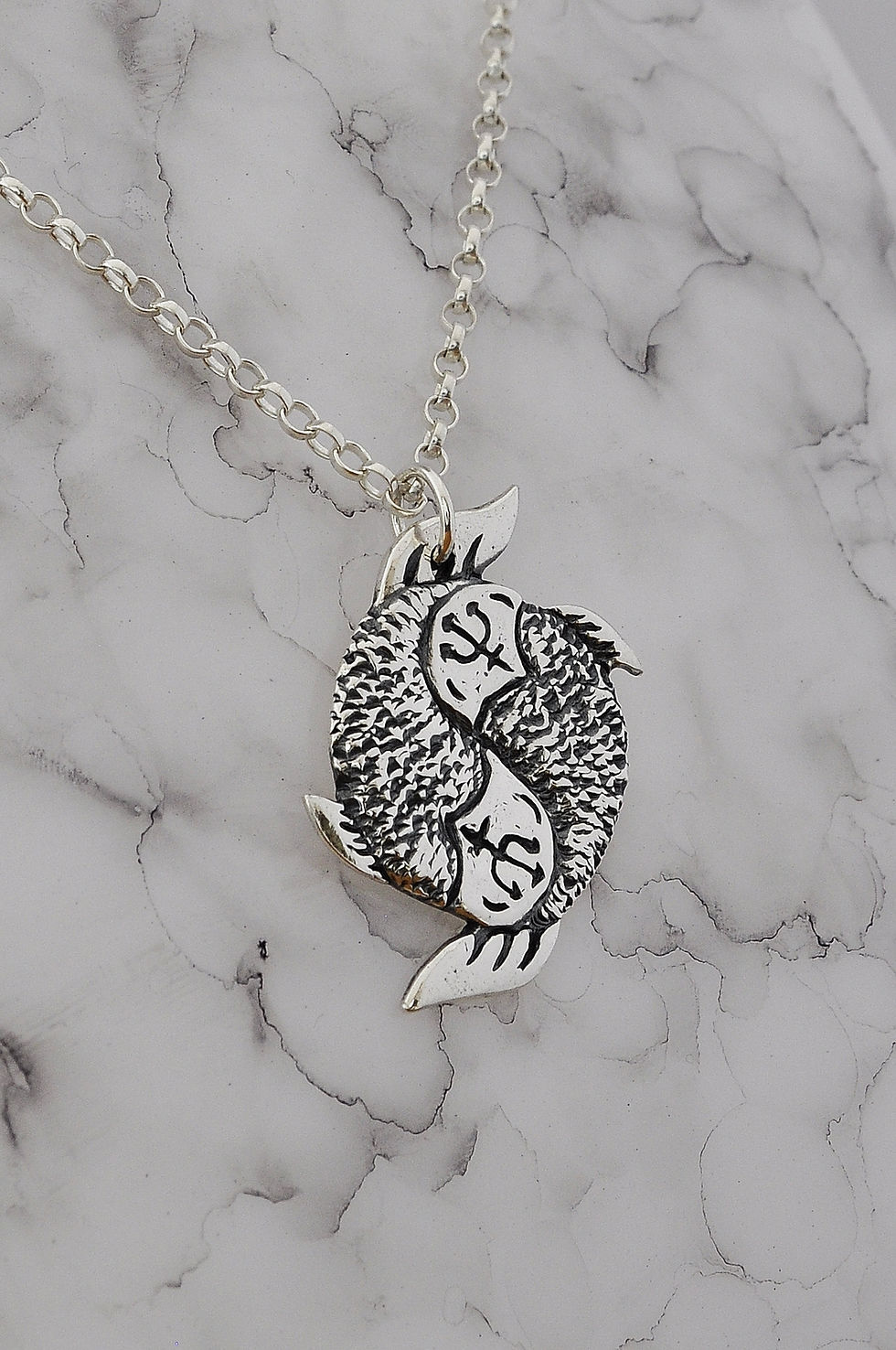 Thumbnail: Silver Pisces Zodiac Necklace