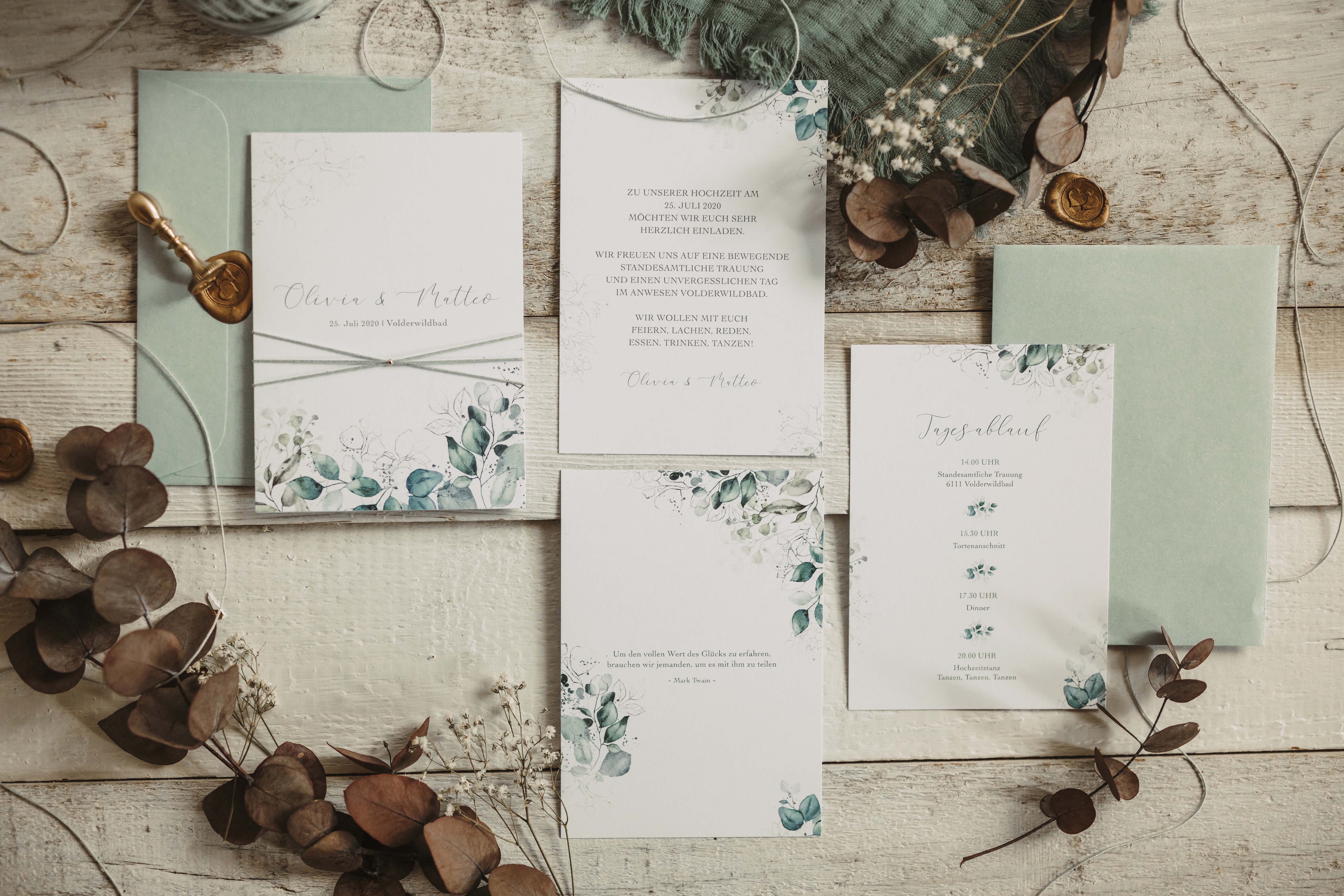 Hochzeitspapeterie