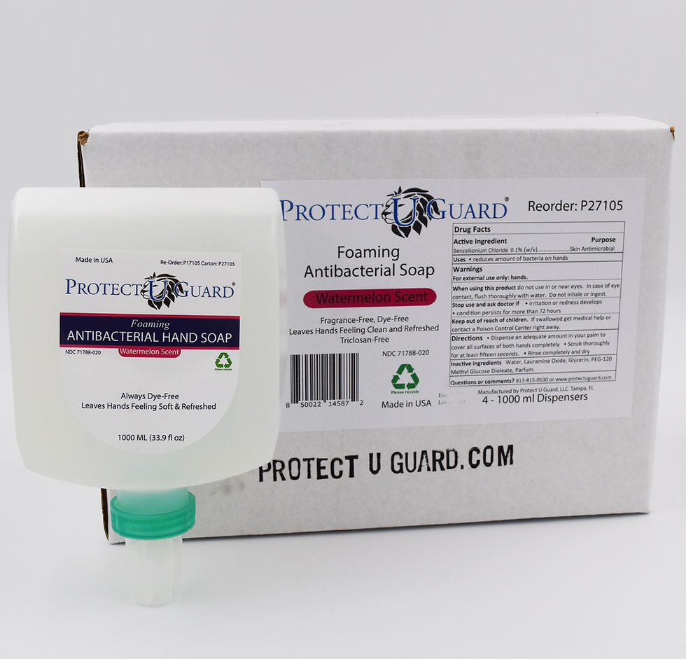 Thumbnail: Protect U Guard Foaming Antibacterial Soap - 1000 ML Dispenser Refill