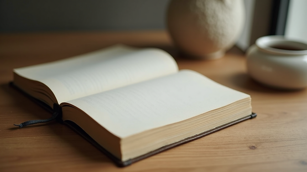 Close-up view of a therapy book on a table