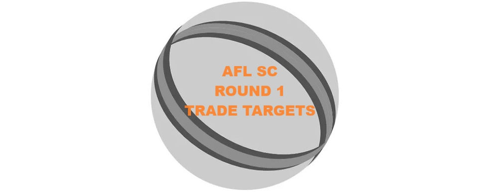 AFL SC Round 1 Trade Targets