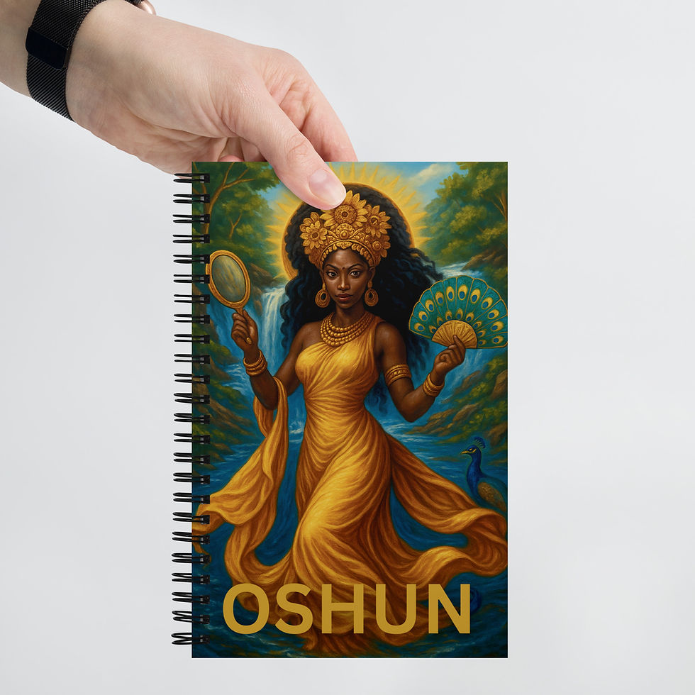 Miniature : Oshun Spiral Notebook – River Goddess Journal of Beauty, Power & Flow