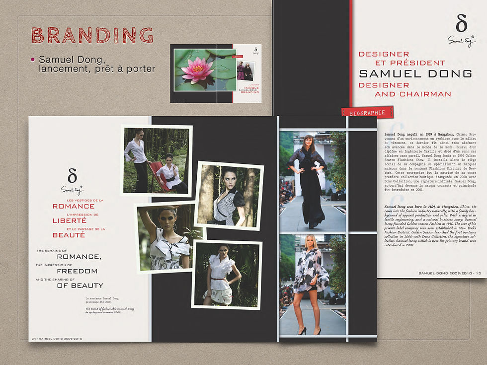 Lancement du couturier Samuel Dong