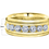 Miniatura: Eternity - Anillo de aniversario de boda de oro de 14 quilates, 1 quilate, con f