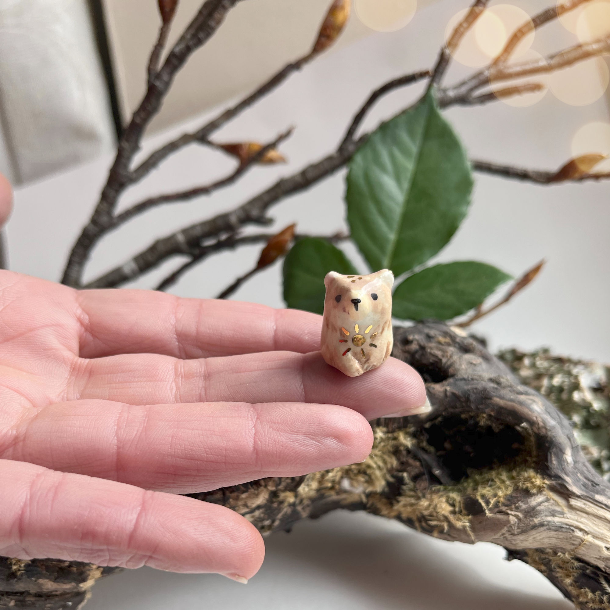 Sun Bear handmade ceramic miniature