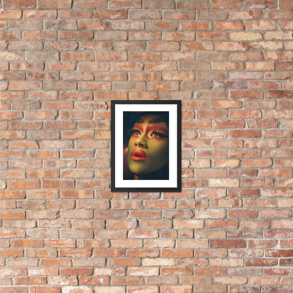 Miniatura: DragQueen - QUEEN OF DRAMA - Framed poster