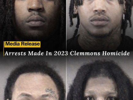 Four Arrested in 2023 Clemmons Homicide of 16-Year-Old