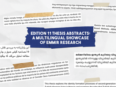 Excerpts from thesis abstracts in multiple languages