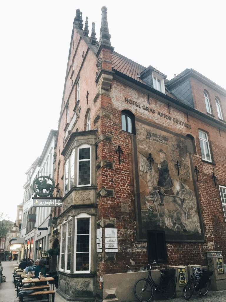 A small cafe in the seemingly sleepy town of Oldenburg, north western Germany