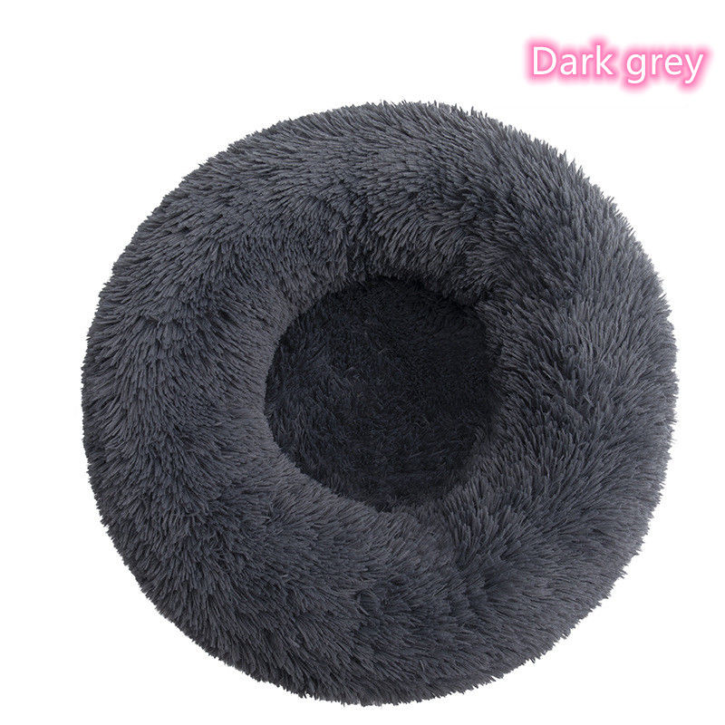 Thumbnail: Super Soft Pet Cat Bed Plush Full Size Washable Calm Bed Donut Bed Comfortable S