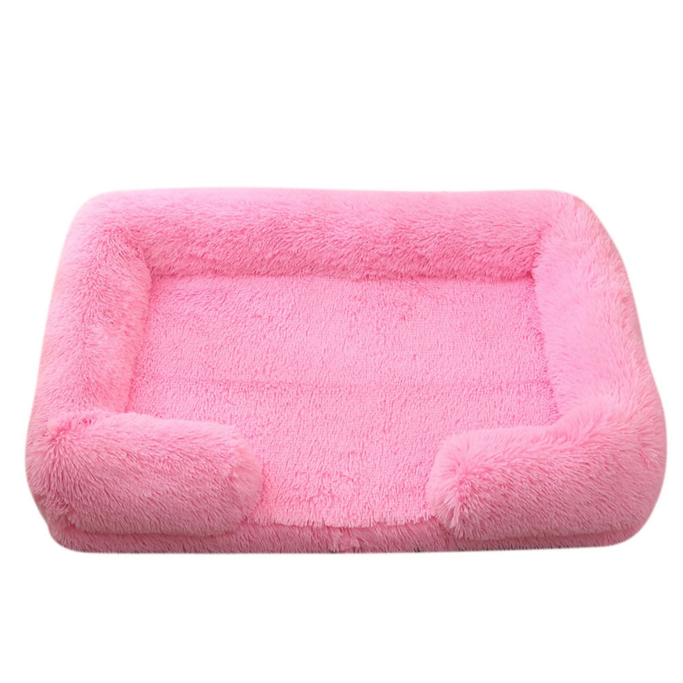 Thumbnail: Square Dog Bed Plush Pet Bed Winter Thickened Pad House for Dogs Bed Cat Sofa fo