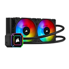 Corsair iCUE H100i ELITE CAPELLIX 240mm RGB Liquid CPU Cooler, 2 x 12cm ML120 RG