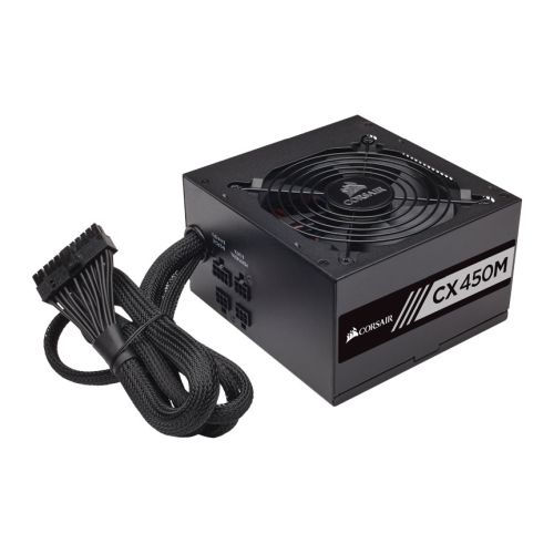 Thumbnail: Corsair 450W Builder Series CX450M PSU, Sleeve Bearing Fan, Semi-Modular, 80+