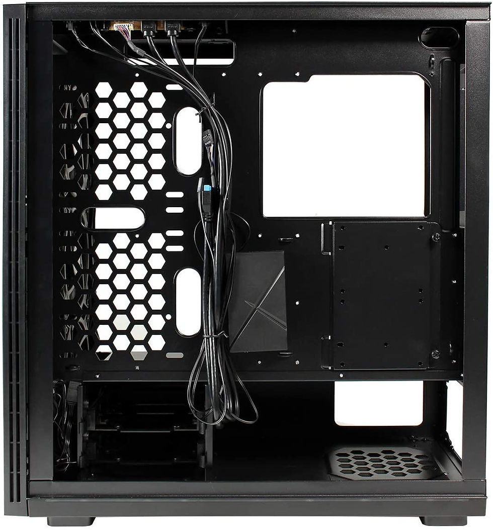 Thumbnail: GameMax View ARGB Sync Gaming Case 2xLED Strips 3xFans 3pin Hub TG Front/Side