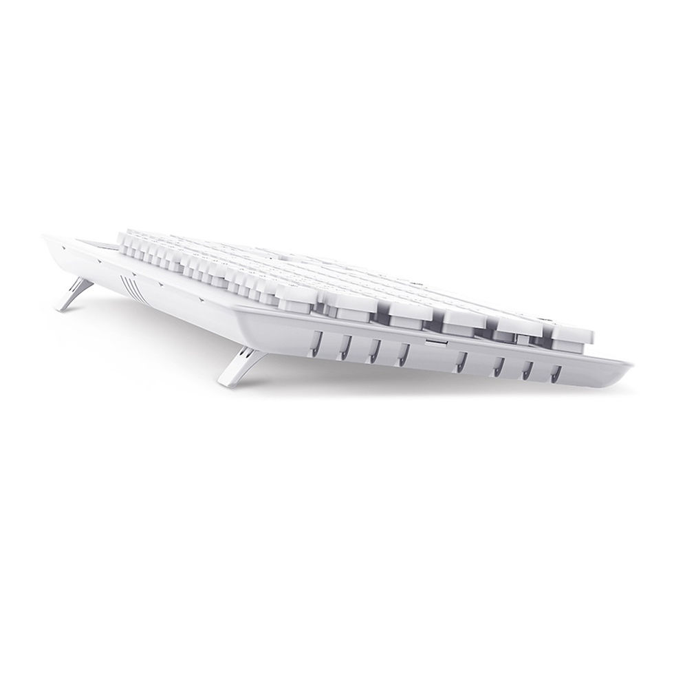 Thumbnail: Genius SlimStar 130 USB Desktop Slim Design White Keyboard