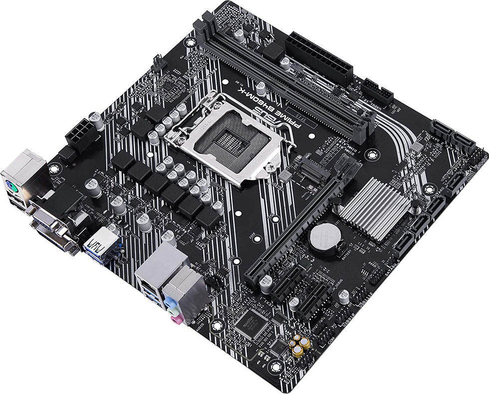Thumbnail: Asus PRIME B460M-K, Intel B460, 1200, Micro ATX, 2 DDR4, VGA, DVI, M.2