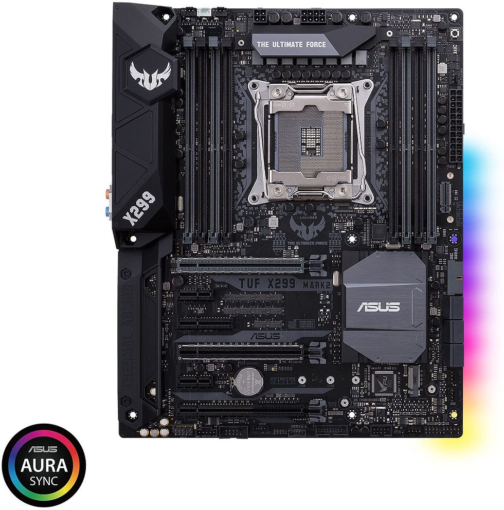 Thumbnail: Asus TUF X299 MARK 2, Intel X299, 2066, ATX, 8 DDR4, SLI/XFire, RGB Lighting, M2