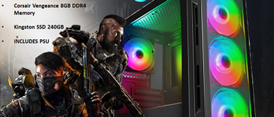 CTG27 Intel i3 10100 Comet Lake with 8GB RAM + 240GB SSD - PRE-BUILT SYSTEM