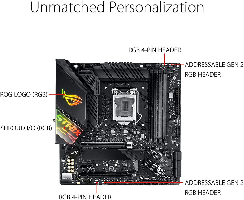 Thumbnail: Asus ROG STRIX Z490-G GAMING (WI-FI), Intel Z490, 1200, Micro ATX, 4 DDR4, XFire