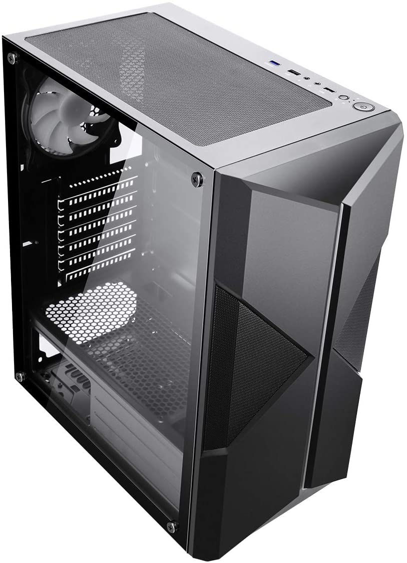 Thumbnail: CiT Pyro Gaming Case ARGB Front Strip 1x ARGB Fan TG Side Panel EPE