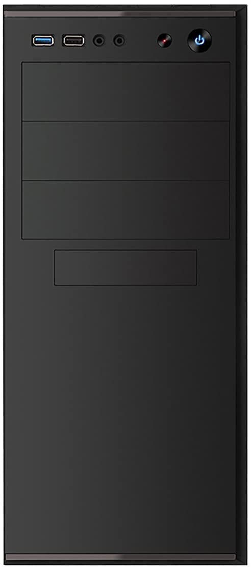 Thumbnail: CiT Jet Stream Black Mid-Tower Case With Silver Stripe 500W Power Supply
