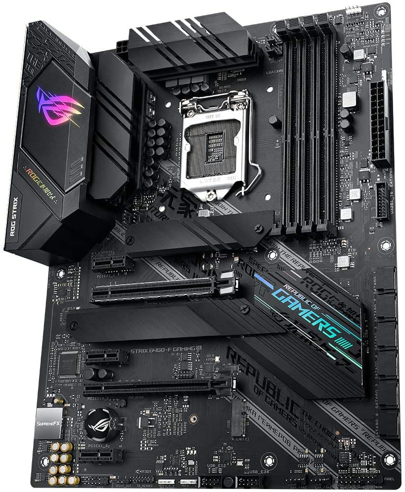 Thumbnail: Asus ROG STRIX B460-F GAMING, Intel B460, 1200, ATX, 4 DDR4, XFire, HDMI, DP, RG