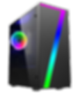 CiT Seven Micro ATX Gaming Case with Window, No PSU, RGB Fan & Front Strip