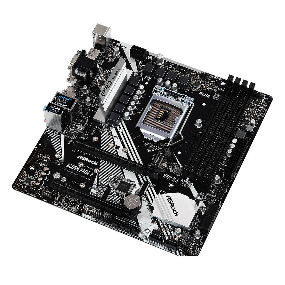 Thumbnail: ASRock B365M Pro4-F Intel Socket 1151 DDR4 Micro ATX VGA/HDMI/DVI-D USB C 3.2 M.
