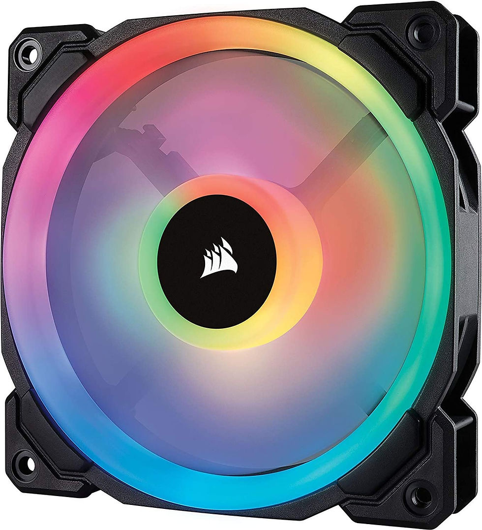 Thumbnail: Corsair LL120 12cm PWM RGB Case Fan, 16 LED RGB Dual Light Loop, Hydraulic Beari