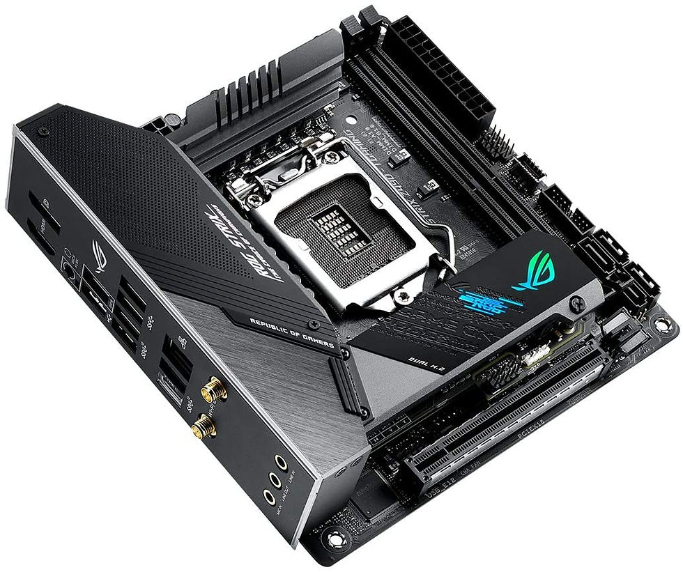 Thumbnail: Asus ROG STRIX Z490-I GAMING, Intel Z490, 1200, Mini ITX, 2 DDR4, HDMI, DP, AX W