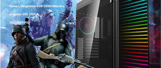 CTG14 Intel i3 10100 Comet Lake with 8GB RAM + 240GB SSD - PRE-BUILT SYSTEM