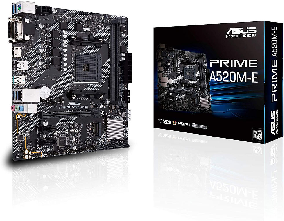 Thumbnail: Asus PRIME A520M-E, AMD A520, AM4, Micro ATX, 2 DDR4, VGA, DVI, HDMI, M.2
