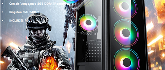 CTG07 Intel i3 10100 Comet Lake with 8GB RAM + 240GB SSD - PRE-BUILT SYSTEM