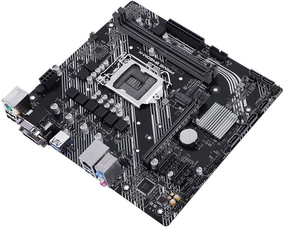 Thumbnail: Asus PRIME B460M-K, Intel B460, 1200, Micro ATX, 2 DDR4, VGA, DVI, M.2