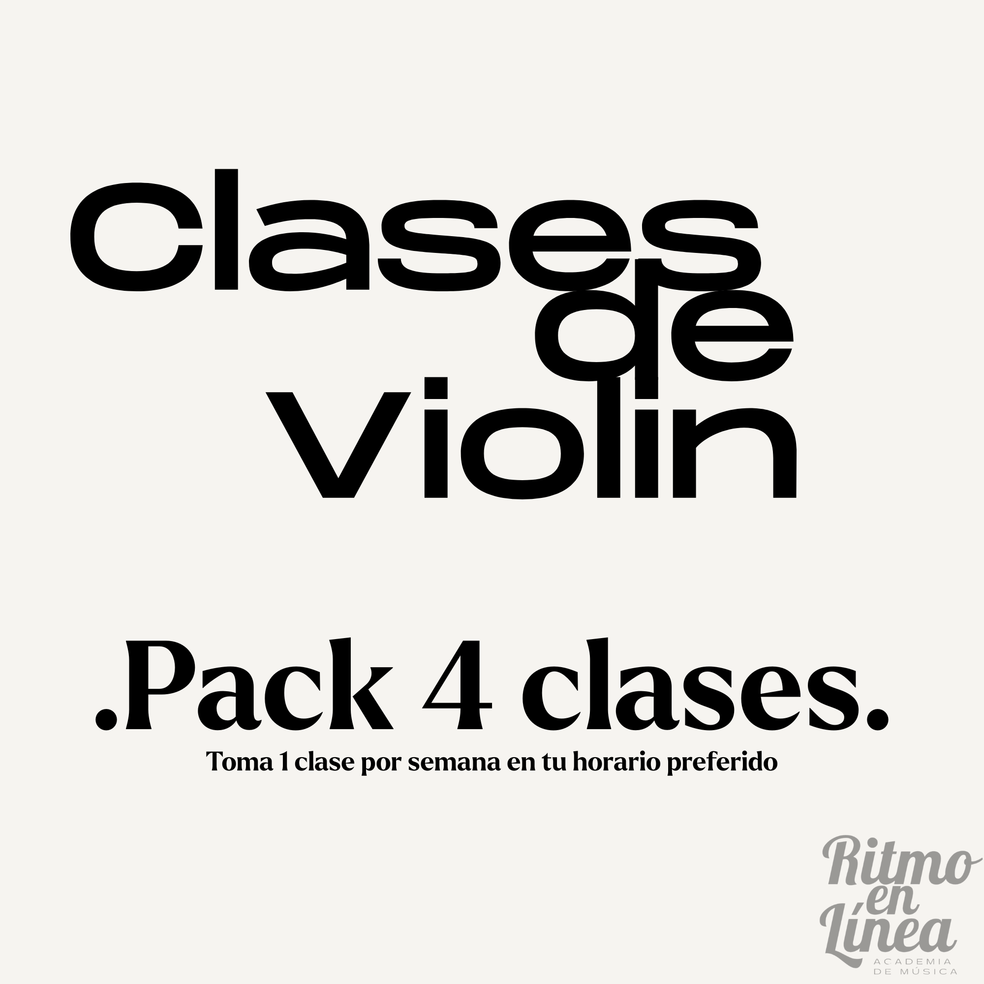 Clases de Violín (Pack 4 clases al mes)