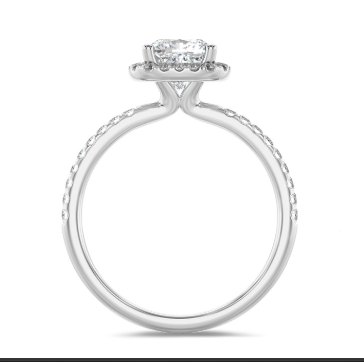 Miniaturbild: 1 Karat Solitärring Kissenschliff Labordiamant