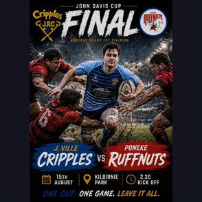 Cripples Team List for their Finals