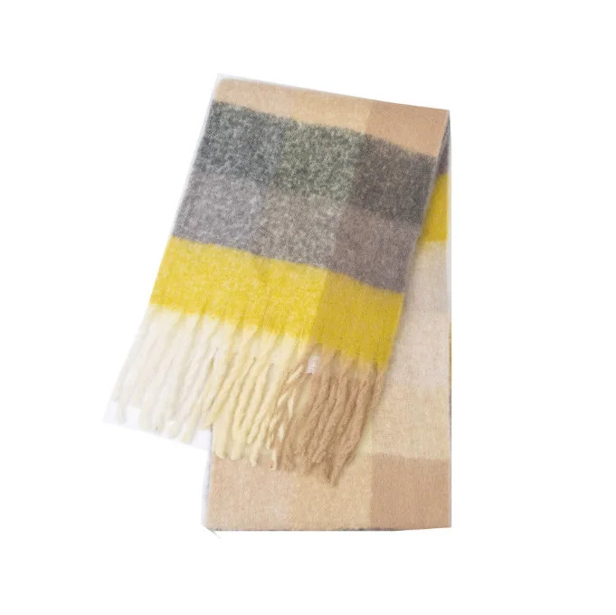 Thumbnail: 2025 Winter Thick Warm Scarf Women Cashmere Shawl and Wraps Pashmina Neckerchief