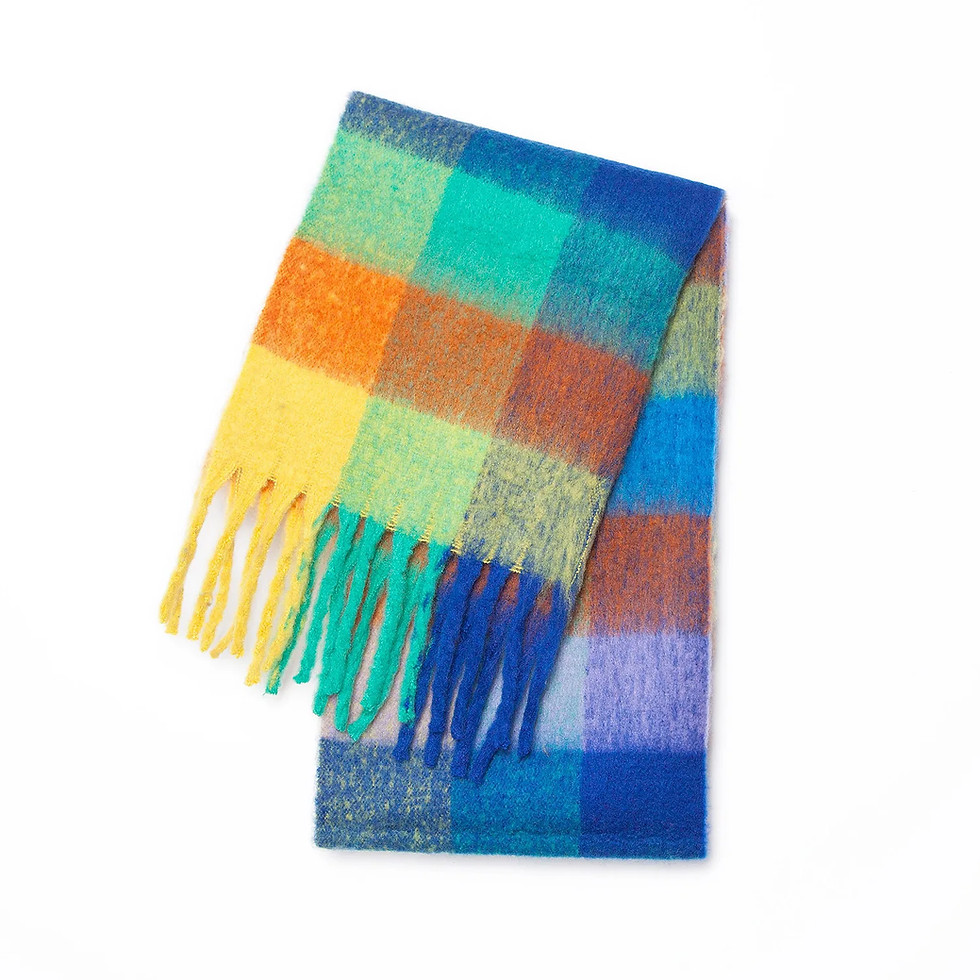 Thumbnail: 2025 Winter Thick Warm Scarf Women Cashmere Shawl and Wraps Pashmina Neckerchief