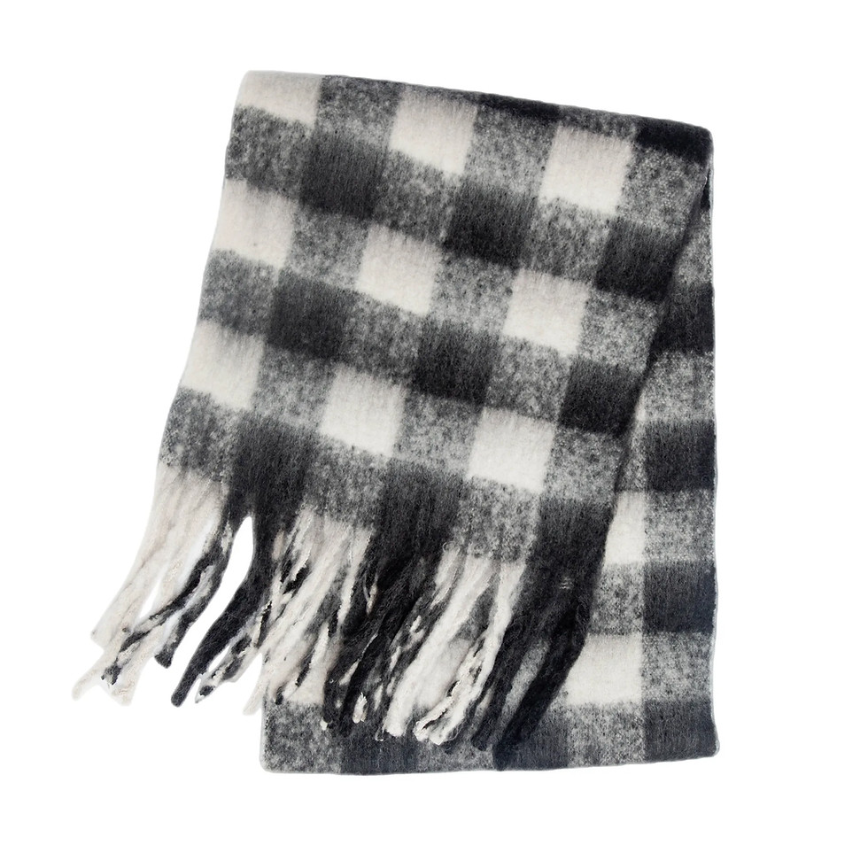 Thumbnail: 2025 Winter Thick Warm Scarf Women Cashmere Shawl and Wraps Pashmina Neckerchief