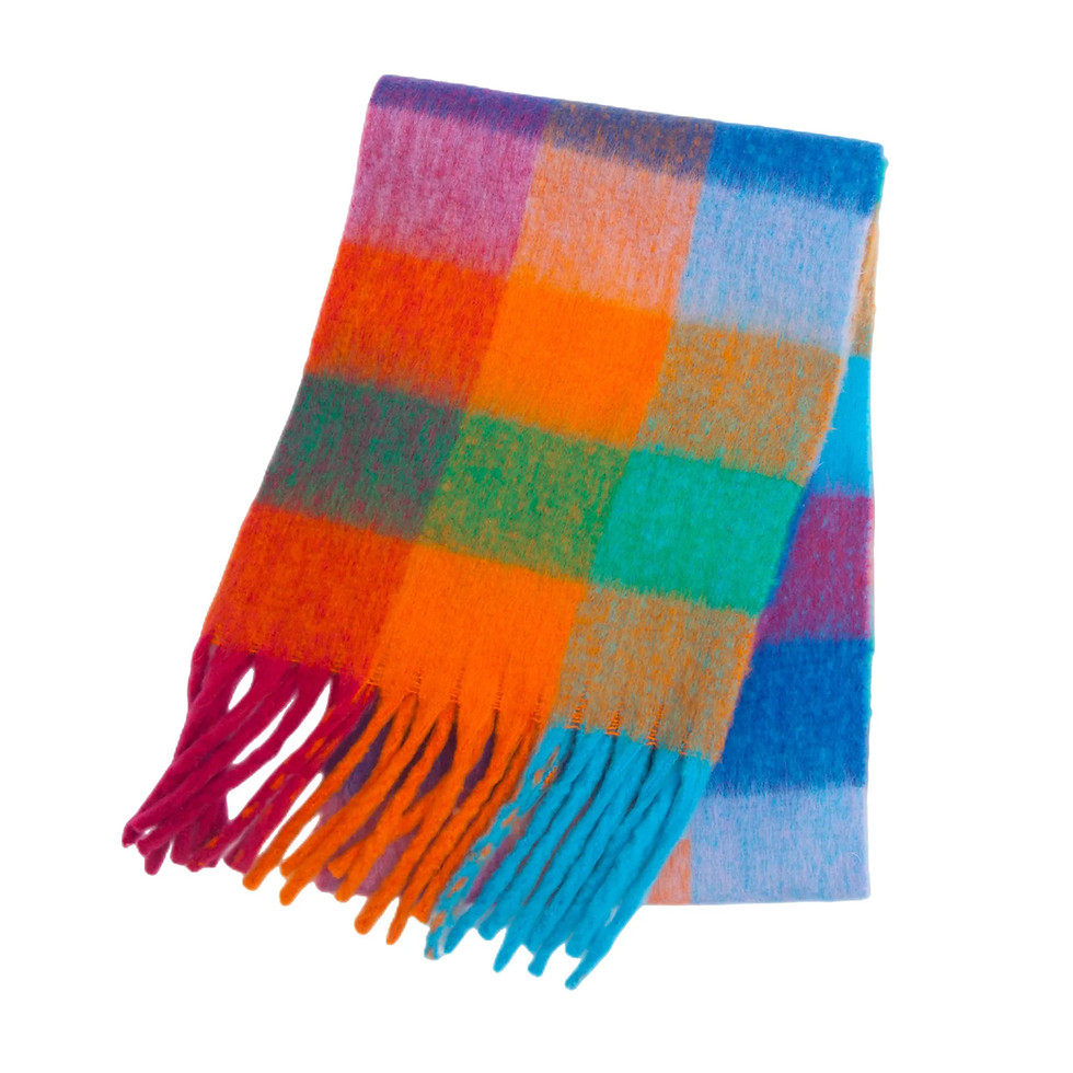 Thumbnail: 2025 Winter Thick Warm Scarf Women Cashmere Shawl and Wraps Pashmina Neckerchief