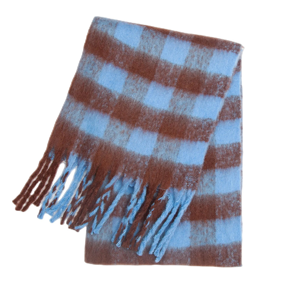 Thumbnail: 2025 Winter Thick Warm Scarf Women Cashmere Shawl and Wraps Pashmina Neckerchief