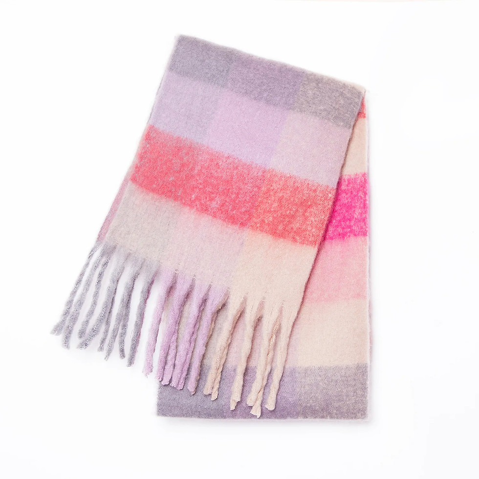 Thumbnail: 2025 Winter Thick Warm Scarf Women Cashmere Shawl and Wraps Pashmina Neckerchief