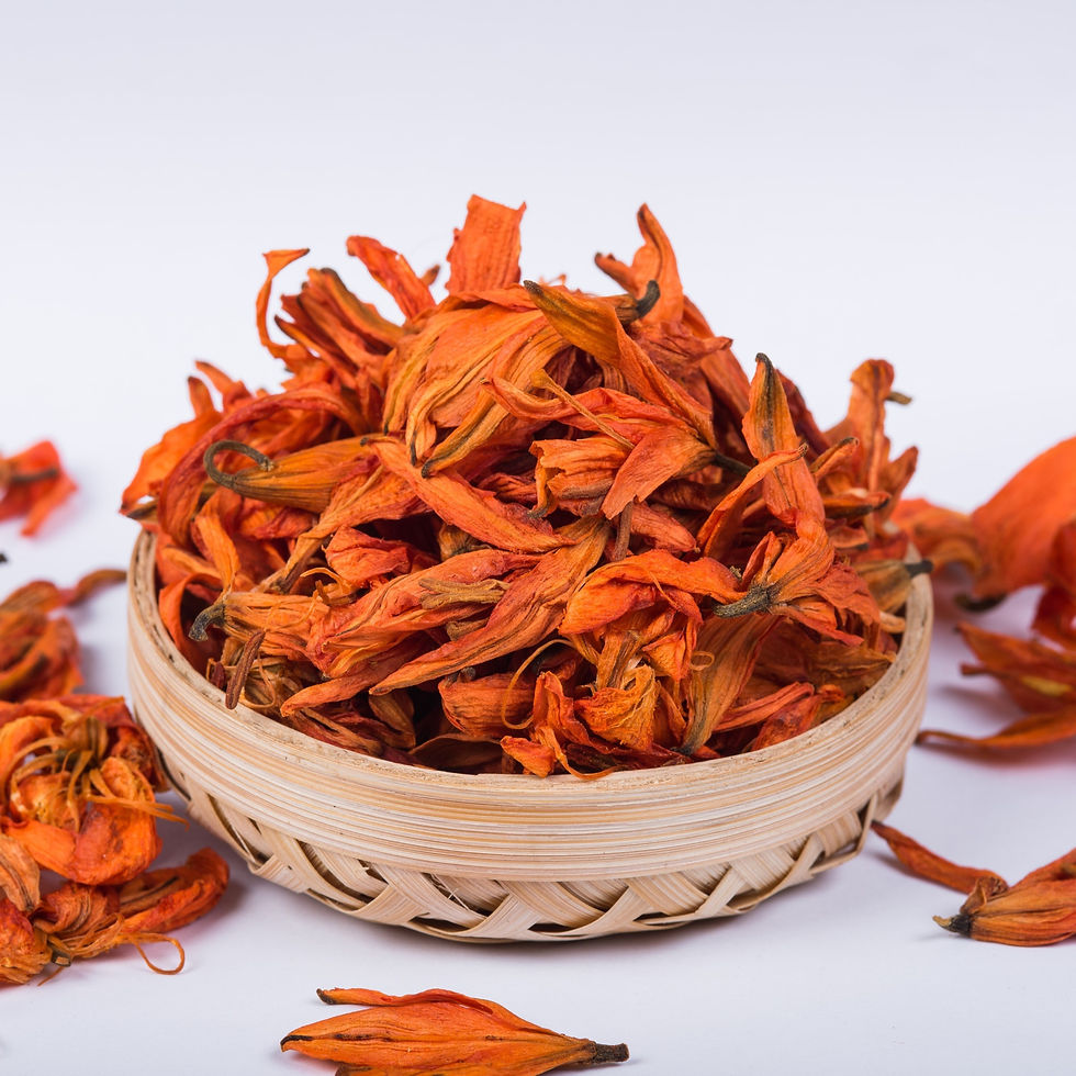 Thumbnail: Natural Orange Lily Flower Tea - Dried Whole Lily Petals, Caffeine-Free