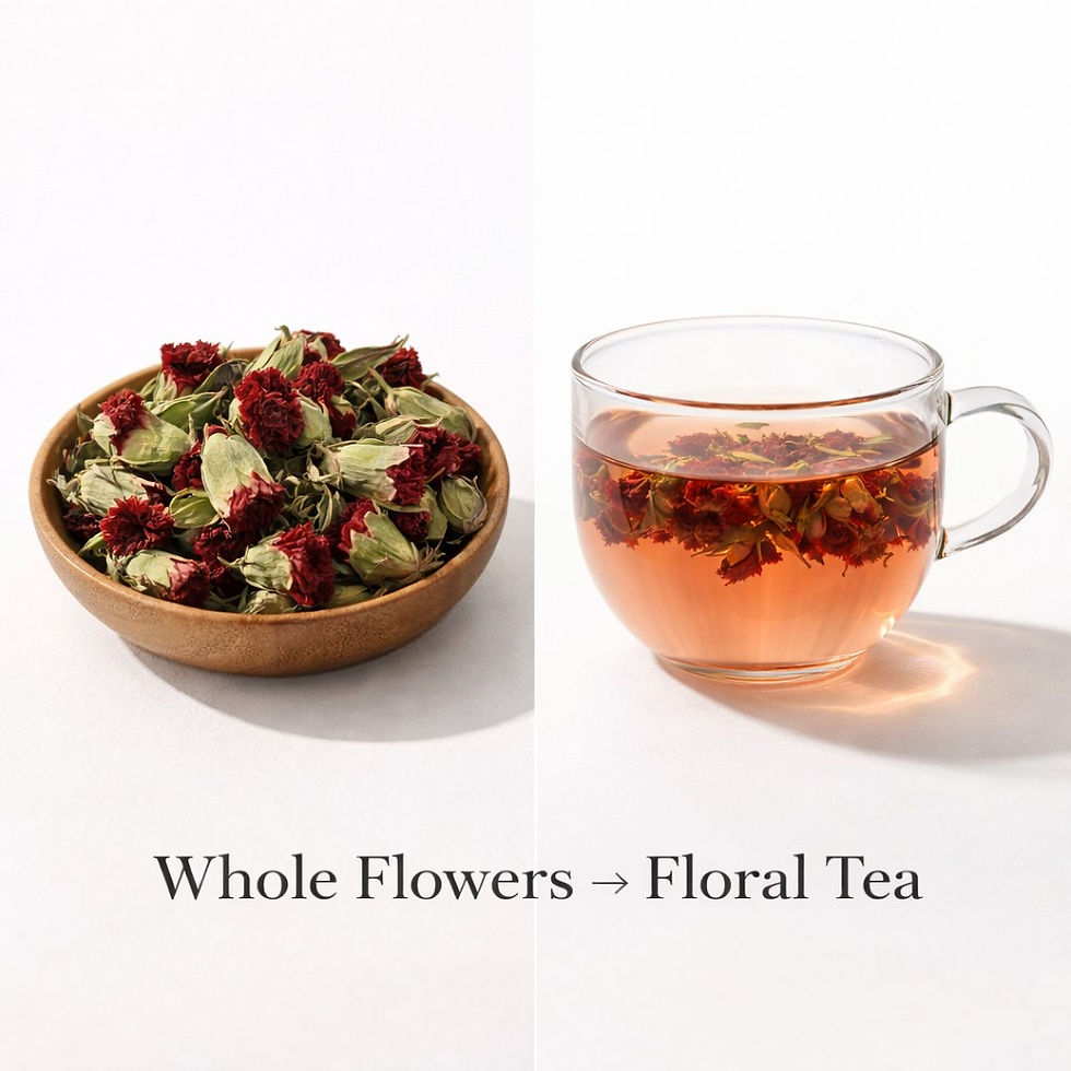 Thumbnail: Dried Carnation Flower Tea - Natural Whole Bud Floral Tea, Pure Botanicals