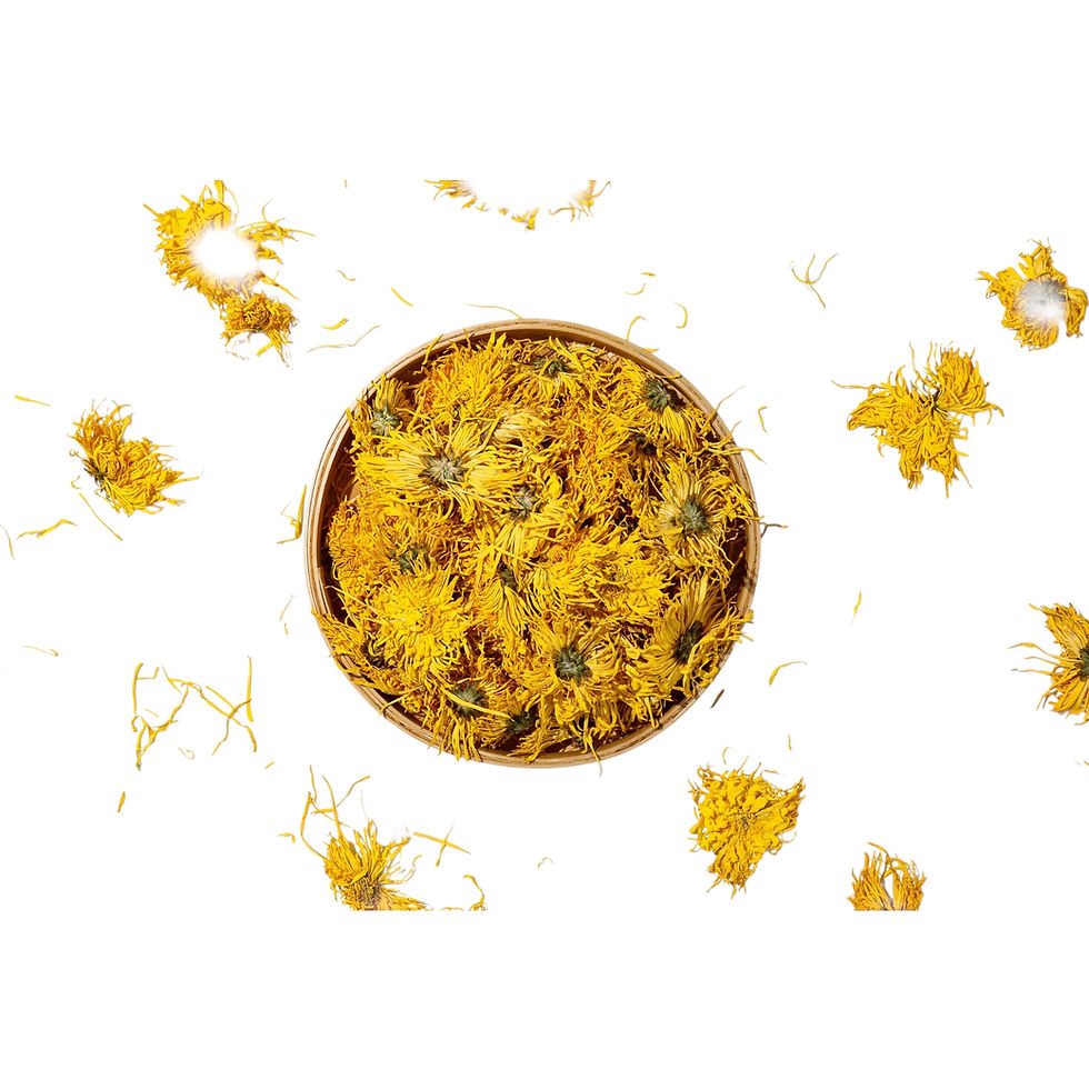 Thumbnail: Golden Chrysanthemum Tea - Whole Dried Large Flower Buds, Herbal Tea