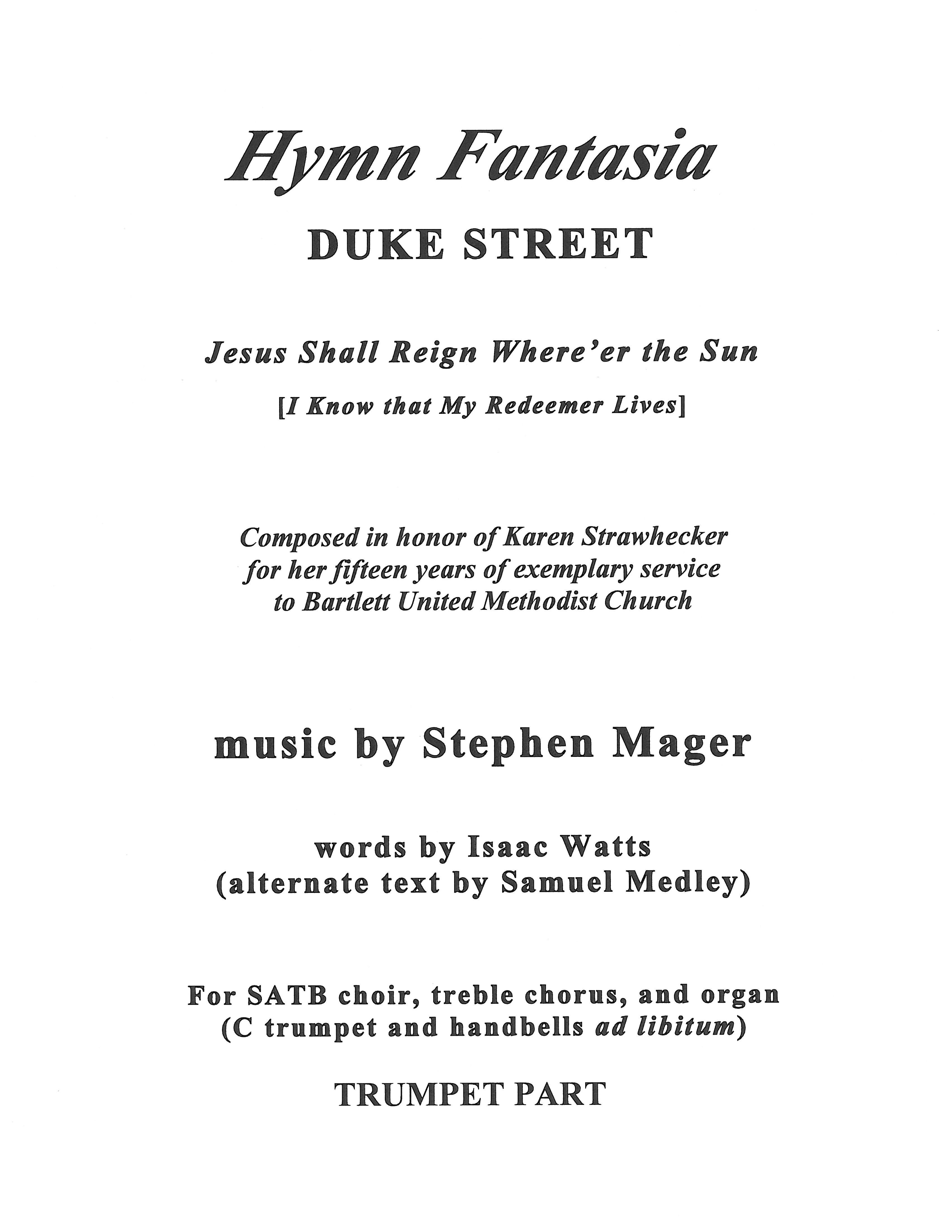 [5c] Duke Street, Fantasia - Trumpet (in C) Part