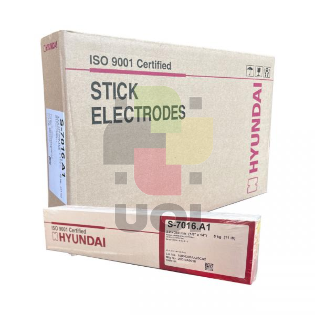 ลวดเชื่อมไฟฟ้าเหล็กทนความร้อนสูง HYUNDAI S-7016.A1 (E7016-A1)