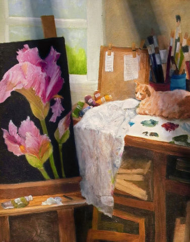 Janet Purcell Studio Cat  009