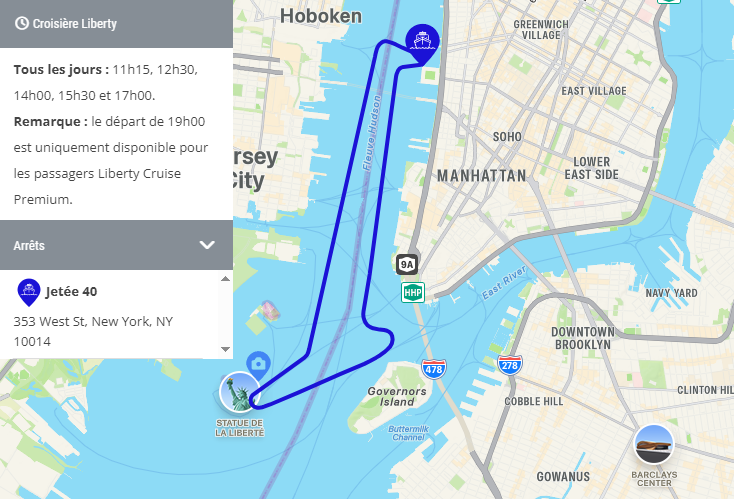parcours de navigation